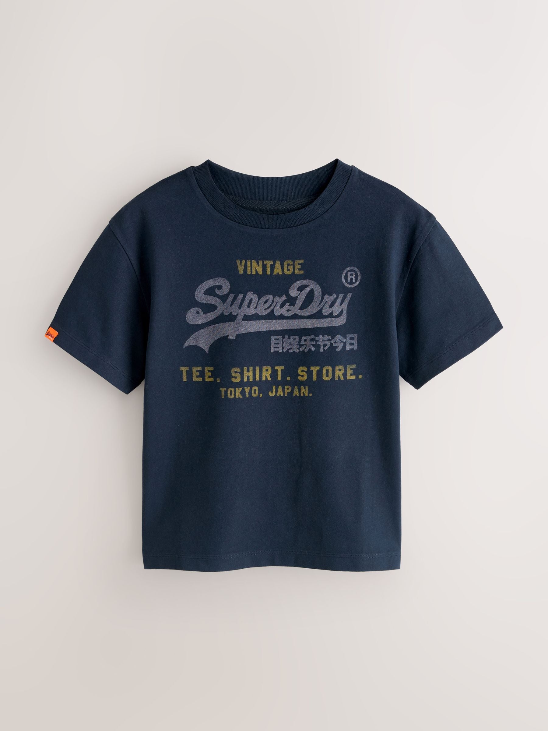 Superdry White/Navy T-Shirts 3 Pack image 2