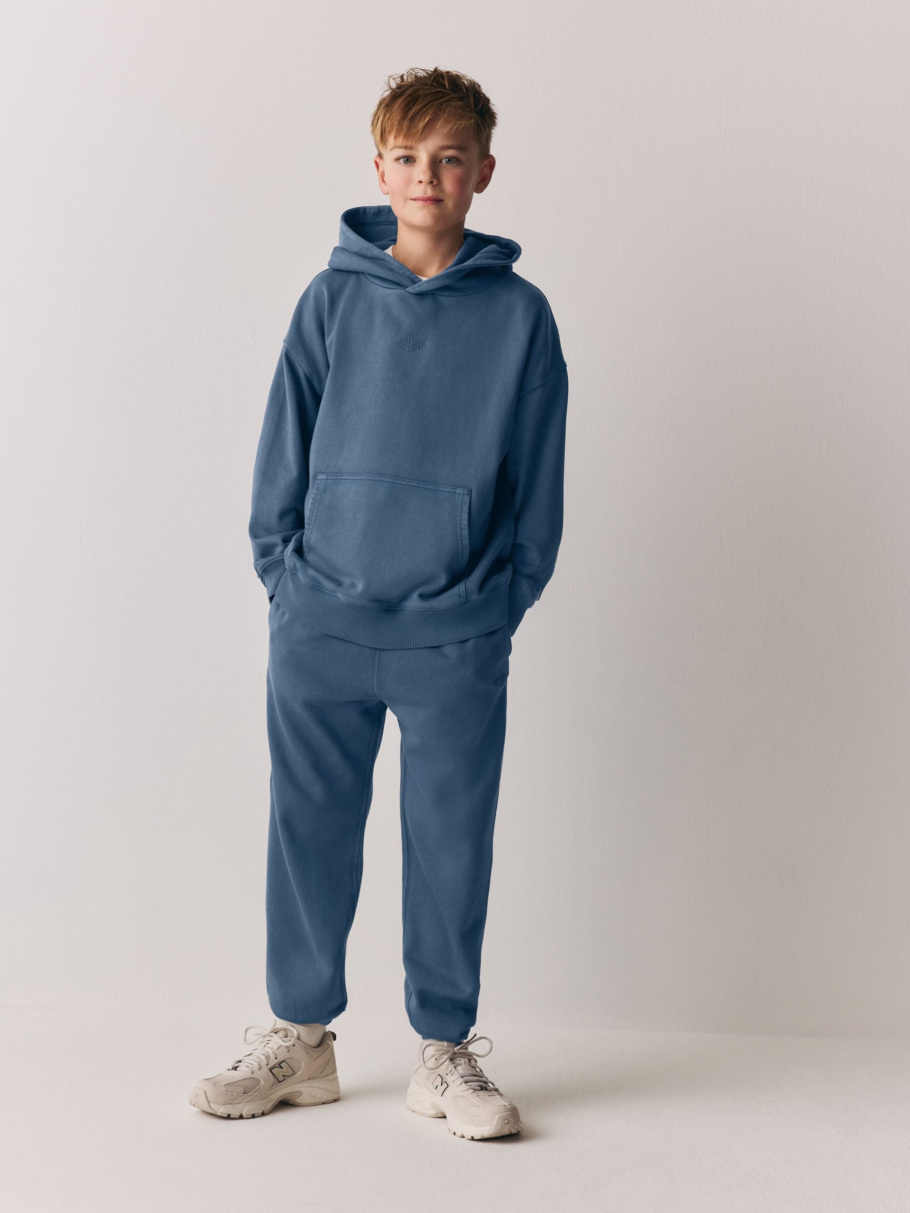 Dsiney Kidz - Superdry Blue Hoodie & Joggers Set image 3