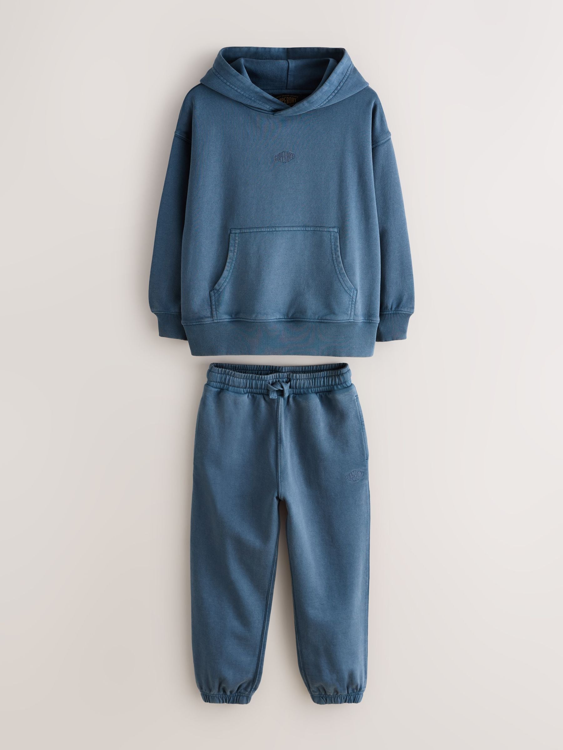 Dsiney Kidz - Superdry Blue Hoodie & Joggers Set image 5