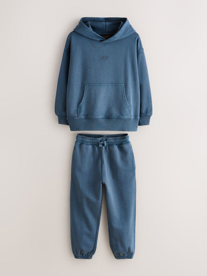 Dsiney Kidz - Superdry Blue Hoodie & Joggers Set image 5
