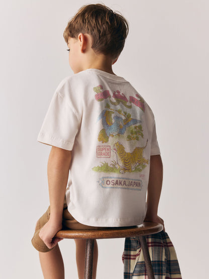 Superdry Brown/White T-Shirt and Shorts Set image 4