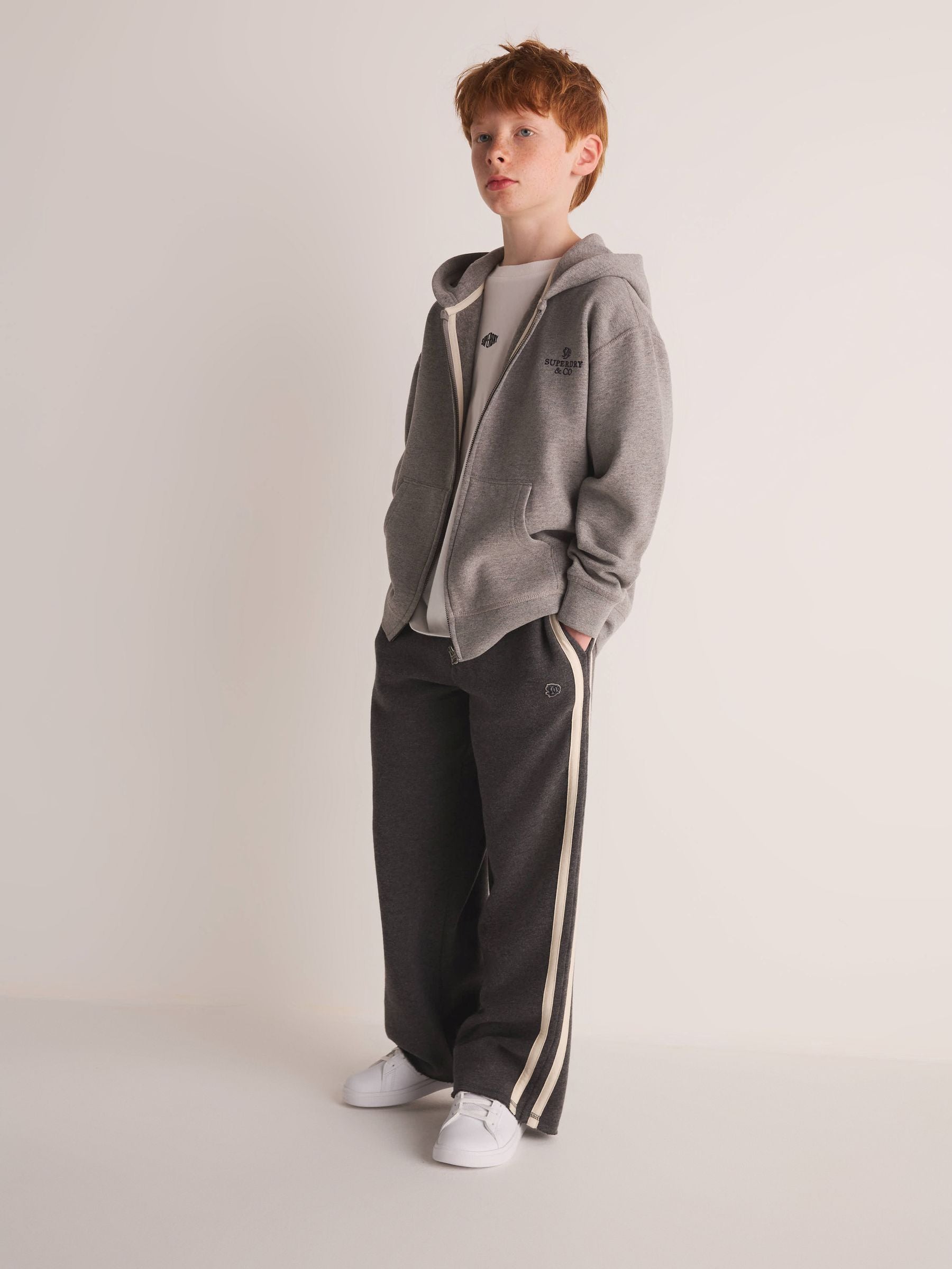 Dsiney Kidz - Superdry Grey Hoodie & Joggers Set image 1