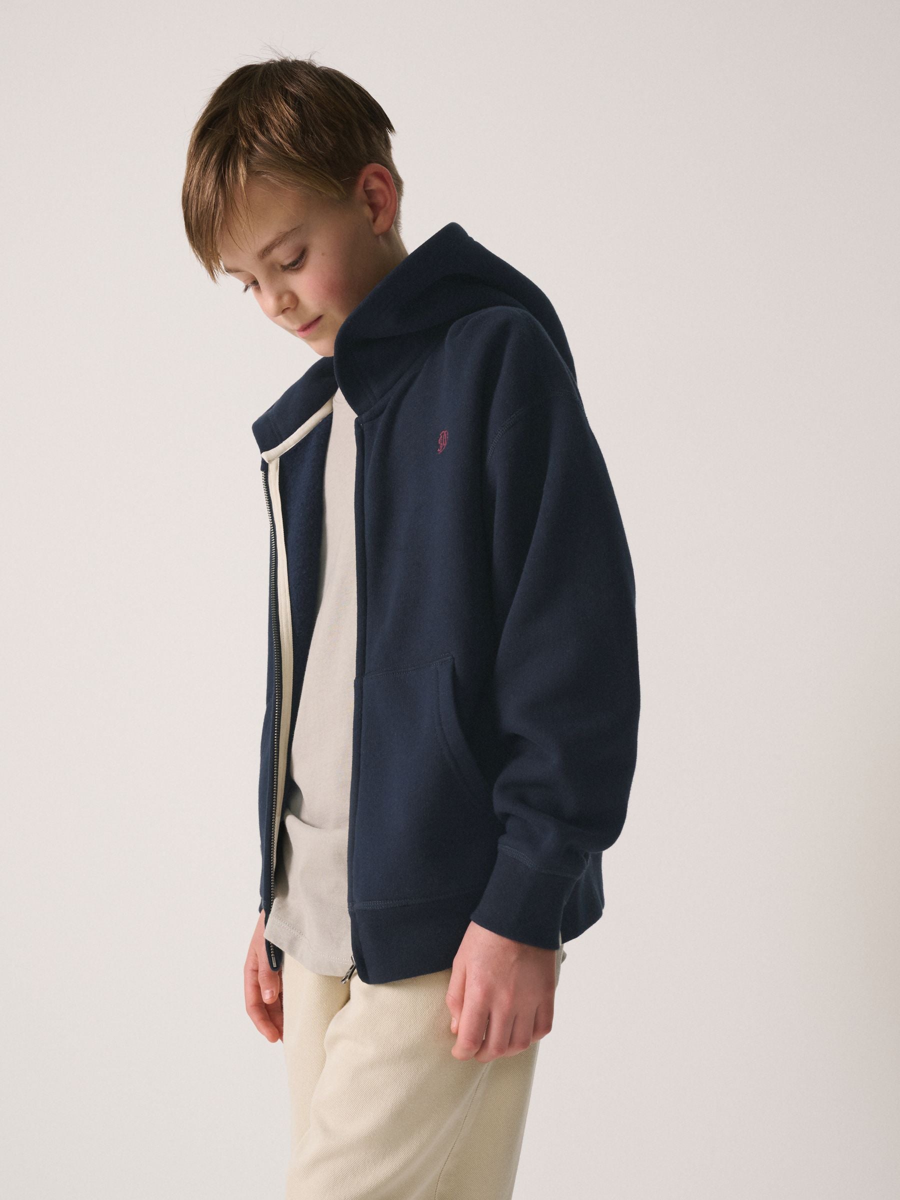 Dsiney Kidz - Superdry Navy Zip Through Hoodie image 2