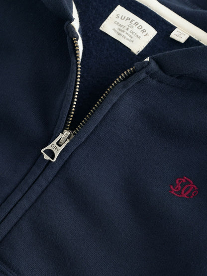 Dsiney Kidz - Superdry Navy Zip Through Hoodie image 8