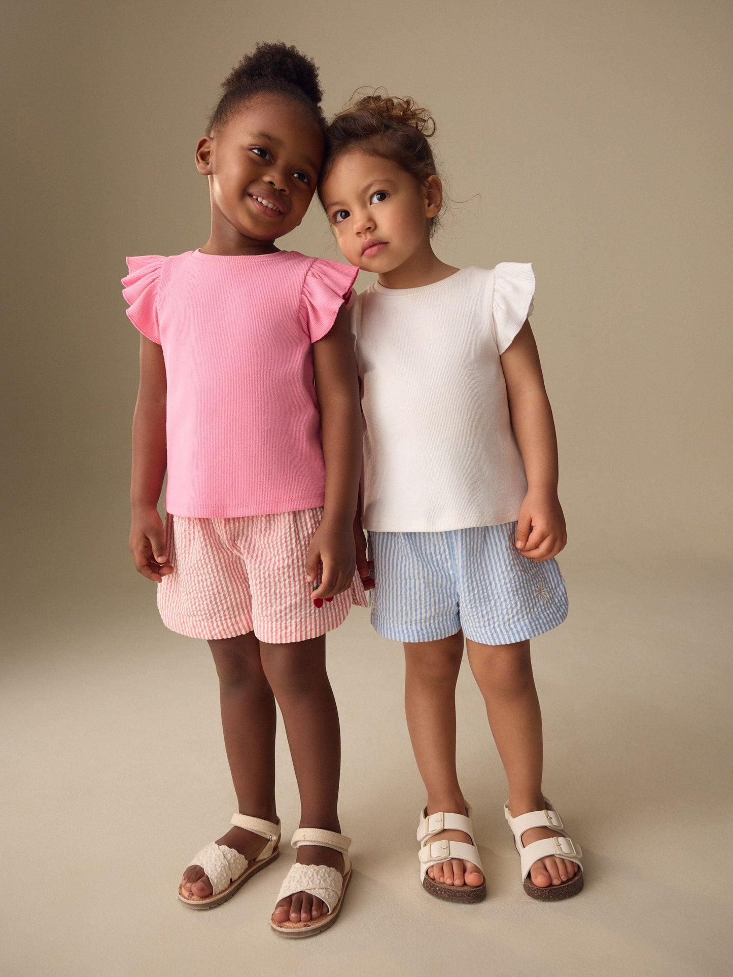 Dsiney Kidz - Blue & Red Stripe Pullon Shorts 2 Packs (3mths-10yrs) image 2