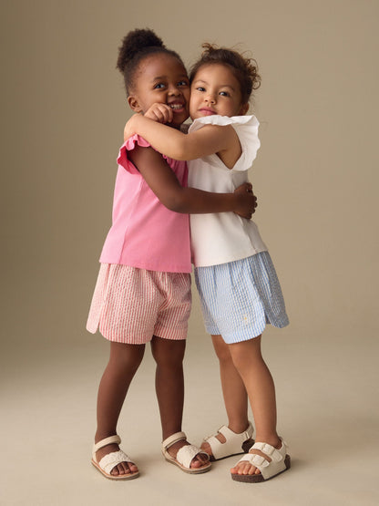 Dsiney Kidz - Blue & Red Stripe Pullon Shorts 2 Packs (3mths-10yrs) image 3