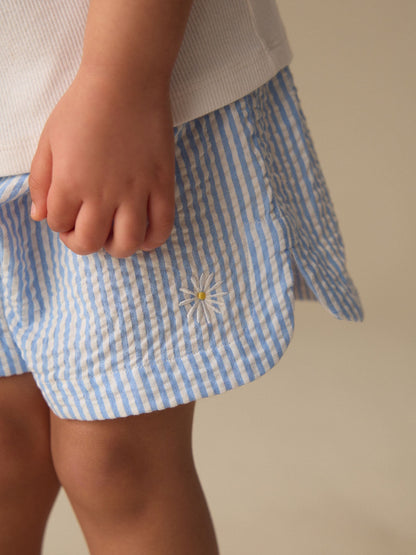 Dsiney Kidz - Blue & Red Stripe Pullon Shorts 2 Packs (3mths-10yrs) image 5