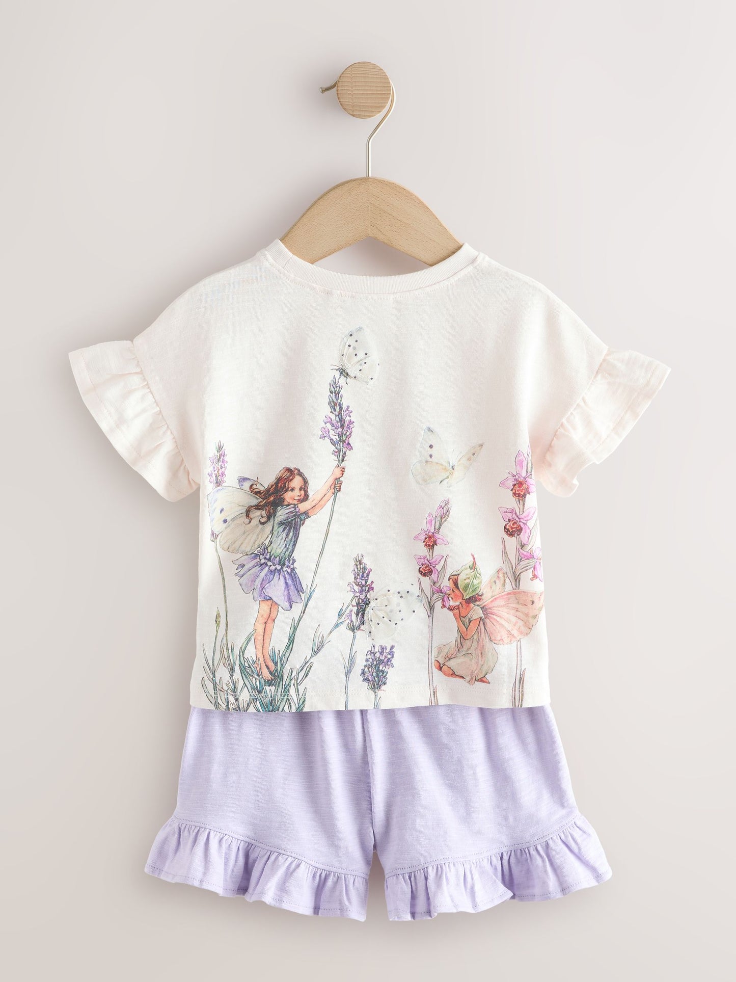Ecru White Flower Fairies Shorts Set (3mths-7yrs) image 1