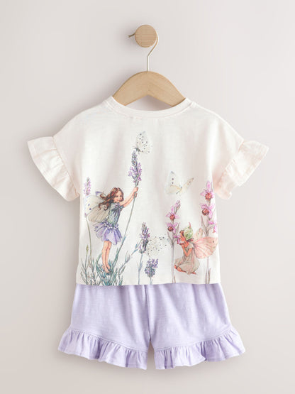Ecru White Flower Fairies Shorts Set (3mths-7yrs) image 1