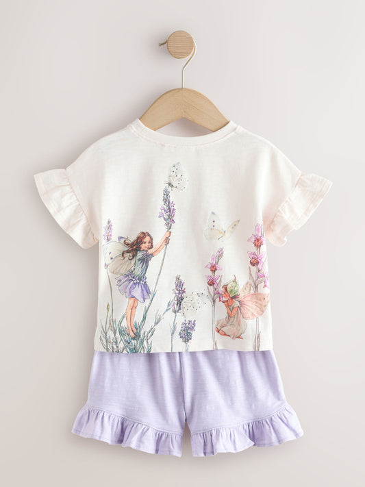 Ecru White Flower Fairies Shorts Set (3mths-7yrs) image 1