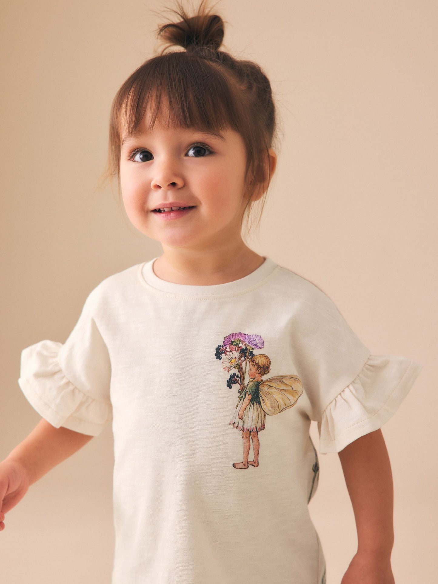 Ecru White Flower Fairies Shorts Set (3mths-7yrs) image 4