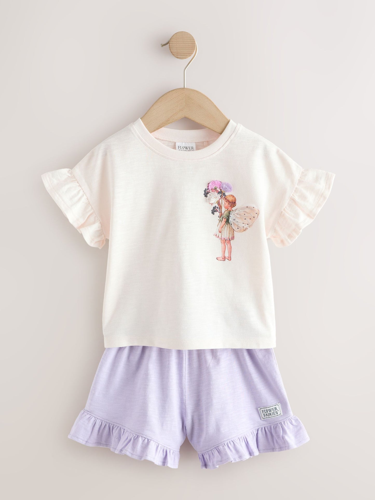 Ecru White Flower Fairies Shorts Set (3mths-7yrs) image 5