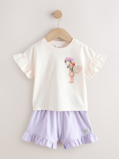 Ecru White Flower Fairies Shorts Set (3mths-7yrs) image 5