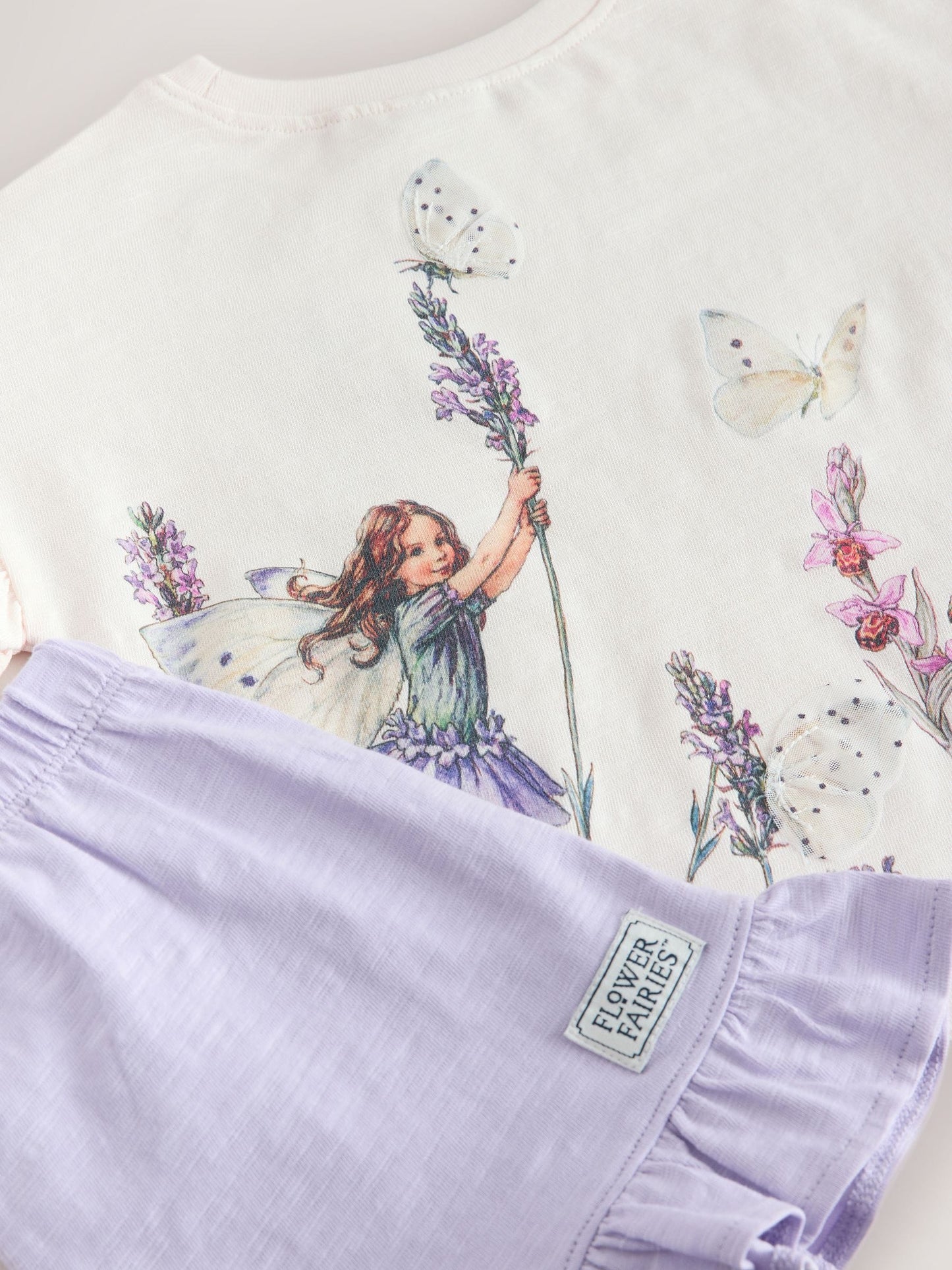 Ecru White Flower Fairies Shorts Set (3mths-7yrs) image 8