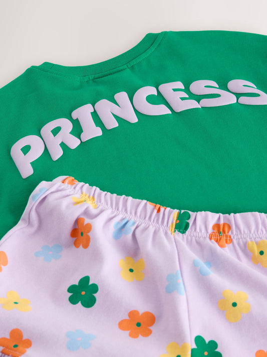 Green Disney Princess Shorts Set (3mths-7yrs) image 3