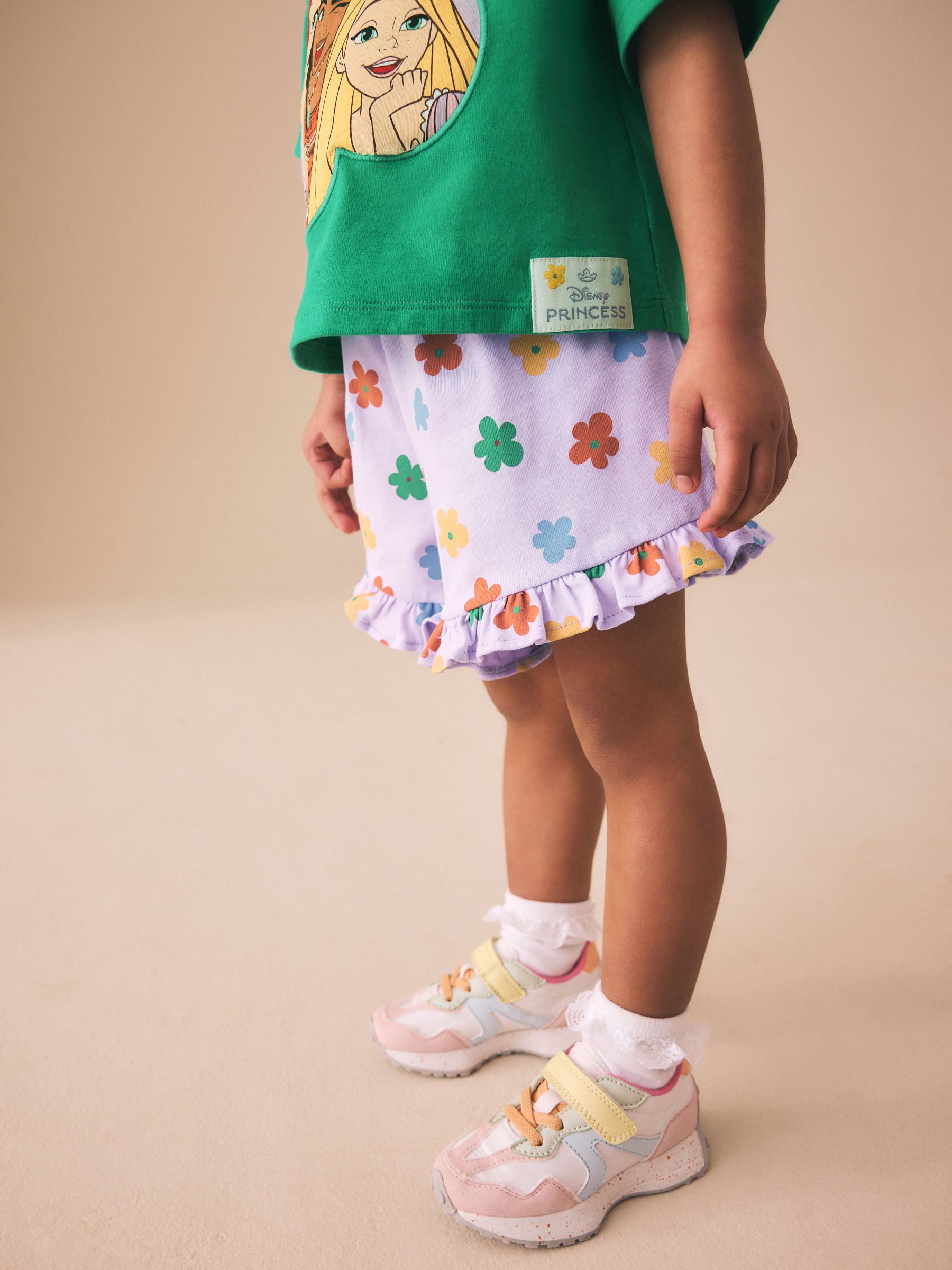 Green Disney Princess Shorts Set (3mths-7yrs) image 4