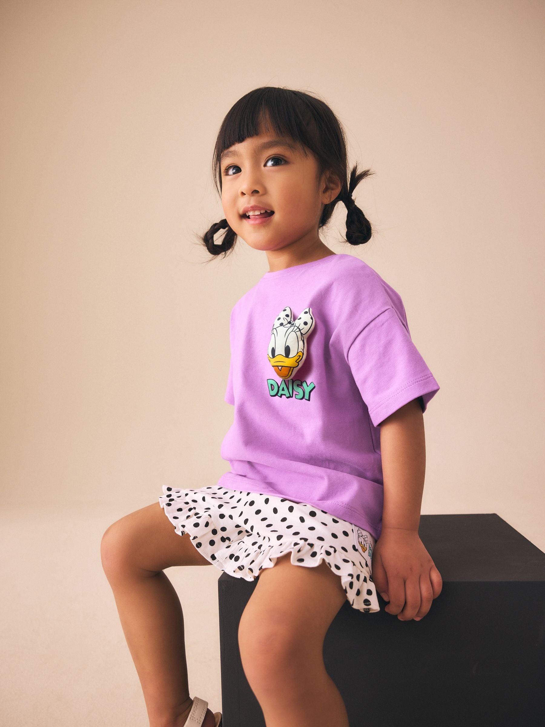 Purple Disney Daisy Duck Shorts Set (3mths-7yrs) image 3