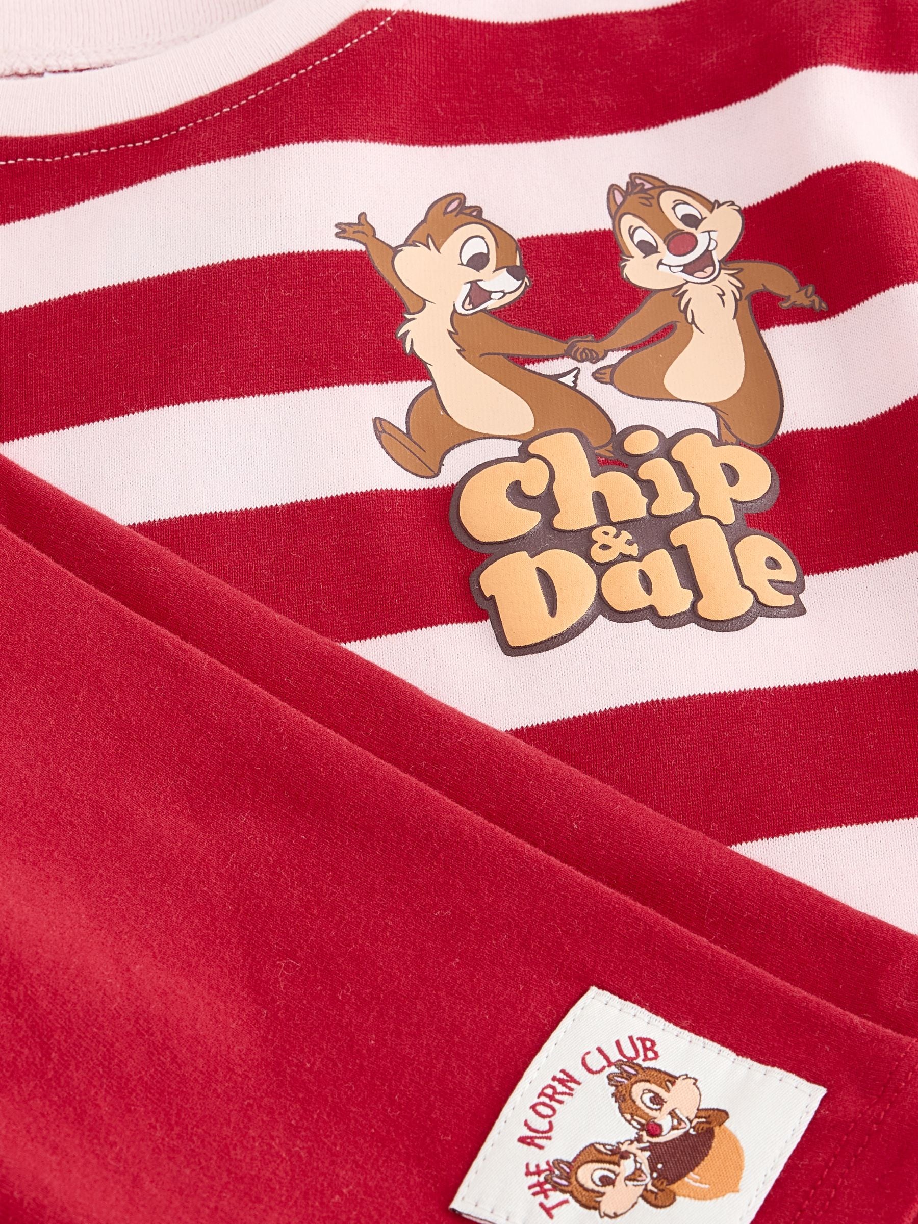 Red Pink Stripe Disney Chip and Dale Shorts Set (3mths-7yrs) image 10