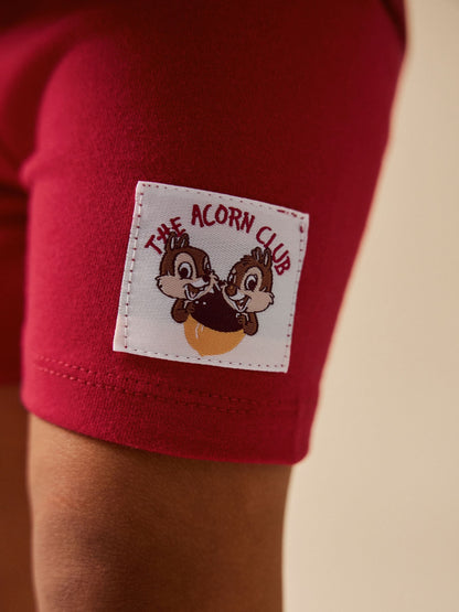Red Pink Stripe Disney Chip and Dale Shorts Set (3mths-7yrs) image 6