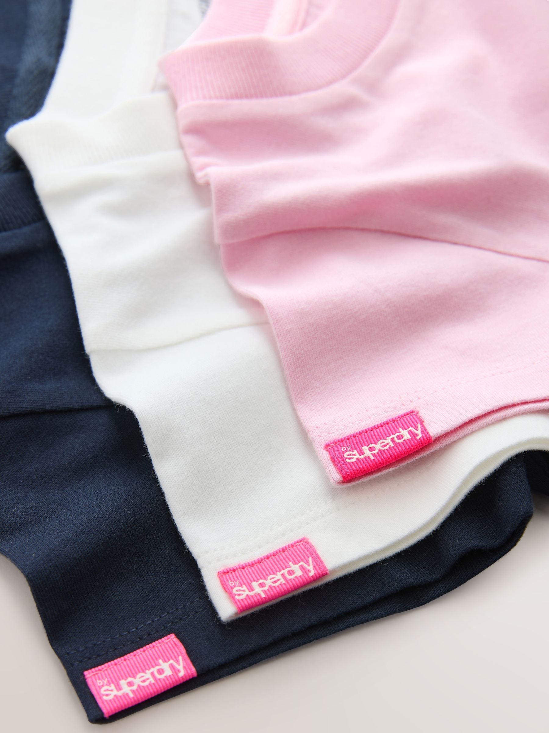 Superdry Navy/White T-Shirts 3 Pack image 6