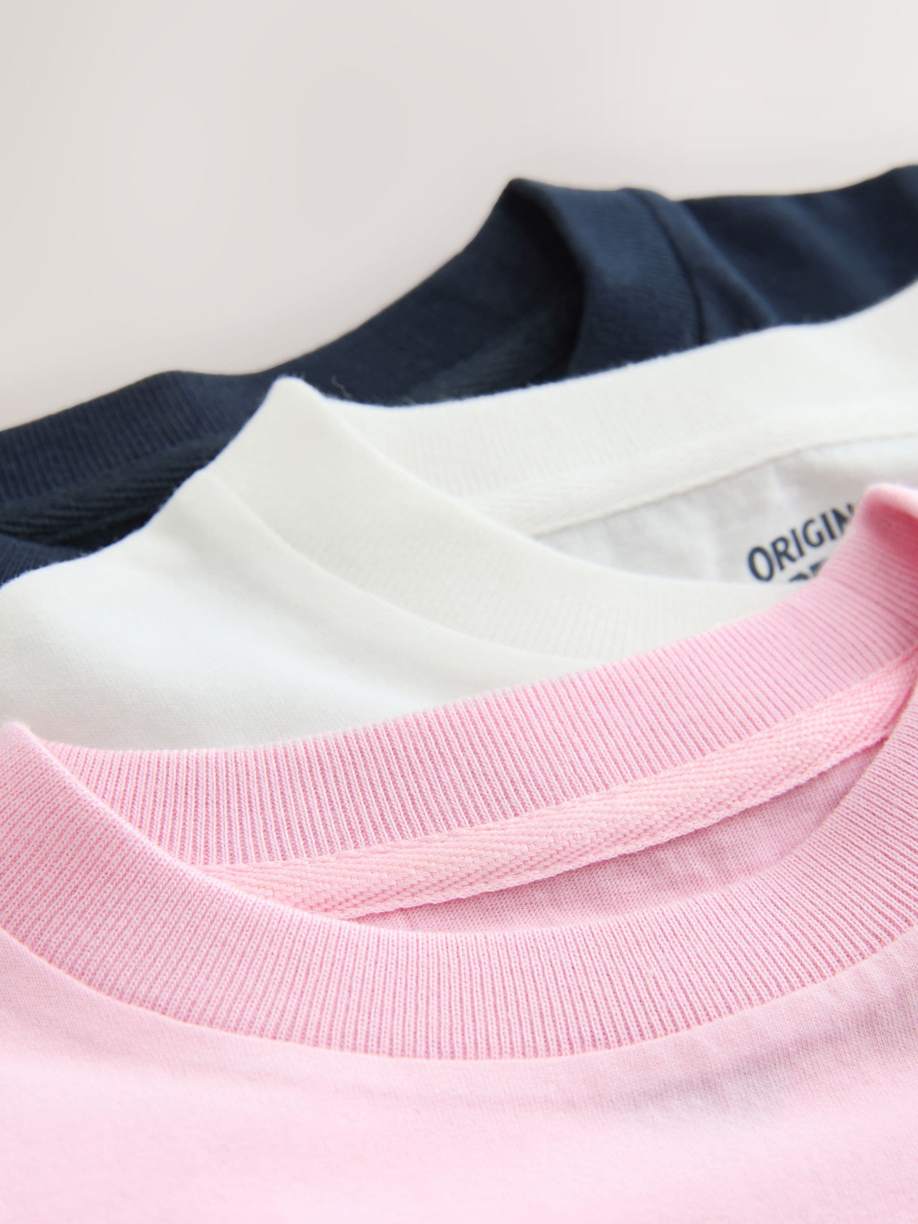 Superdry Navy/White T-Shirts 3 Pack image 7