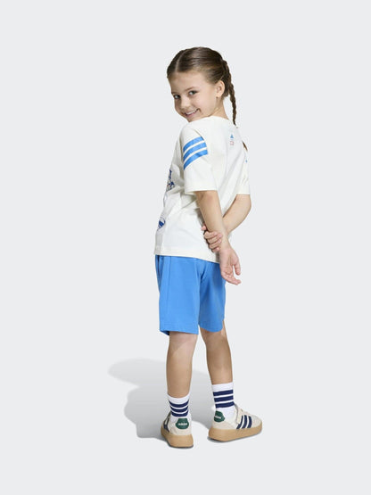 Dsiney Kidz - adidas White Marvel Avengers Little Kids T-Shirt and Shorts Set image 3
