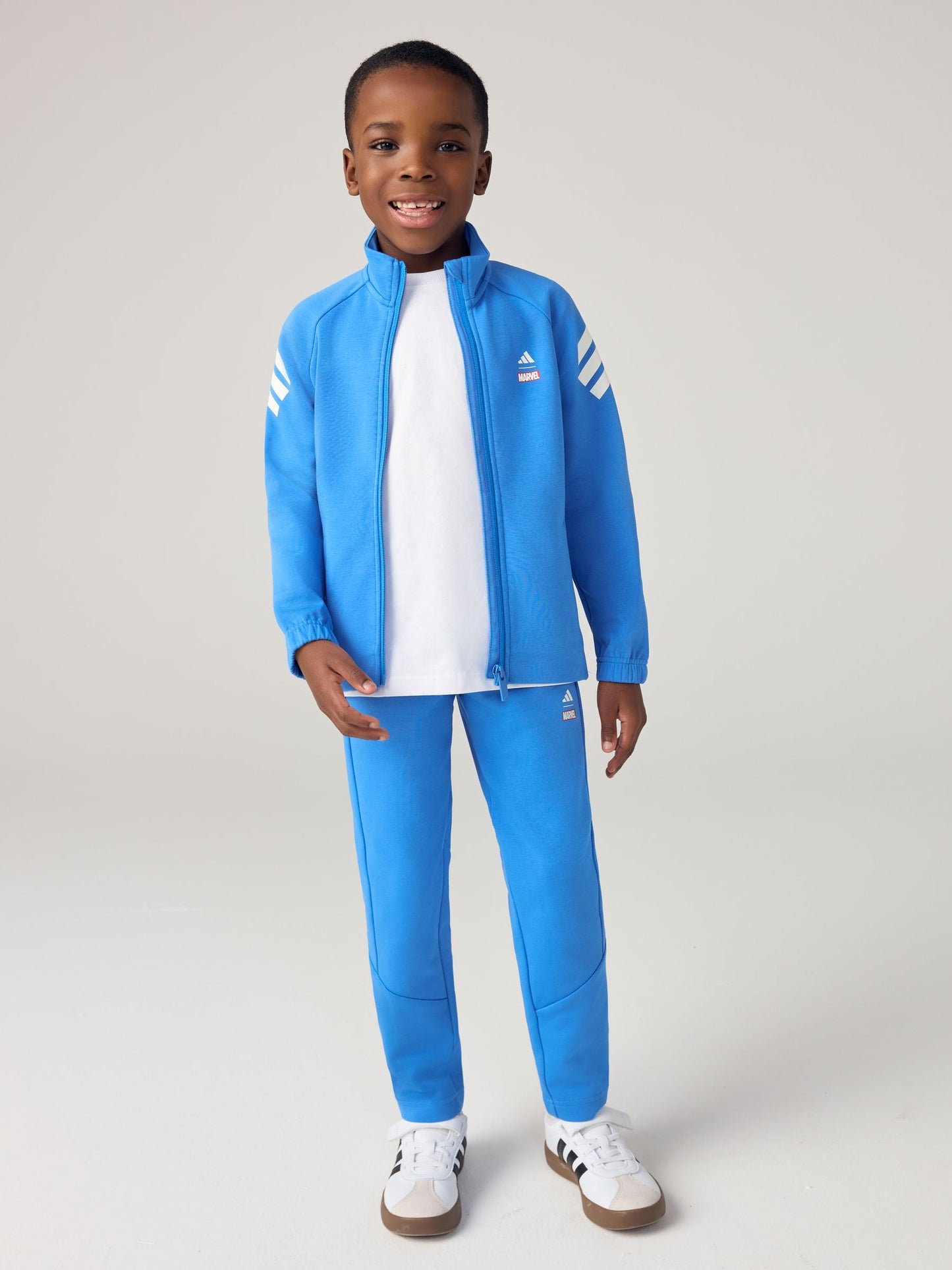 Dsiney Kidz - adidas Blue Marvel Avengers Little Kids Tracksuit image 3