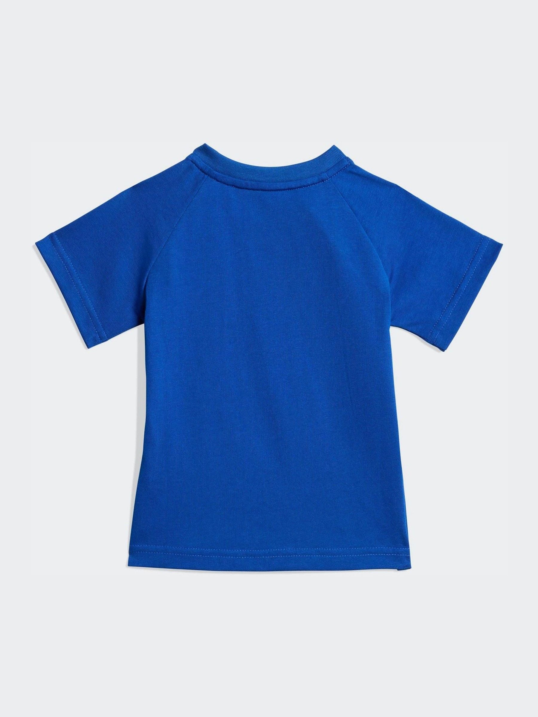 adidas Originals Blue Trefoil Top and Shorts Infant Set image 3