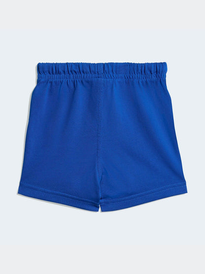 adidas Originals Blue Trefoil Top and Shorts Infant Set image 4