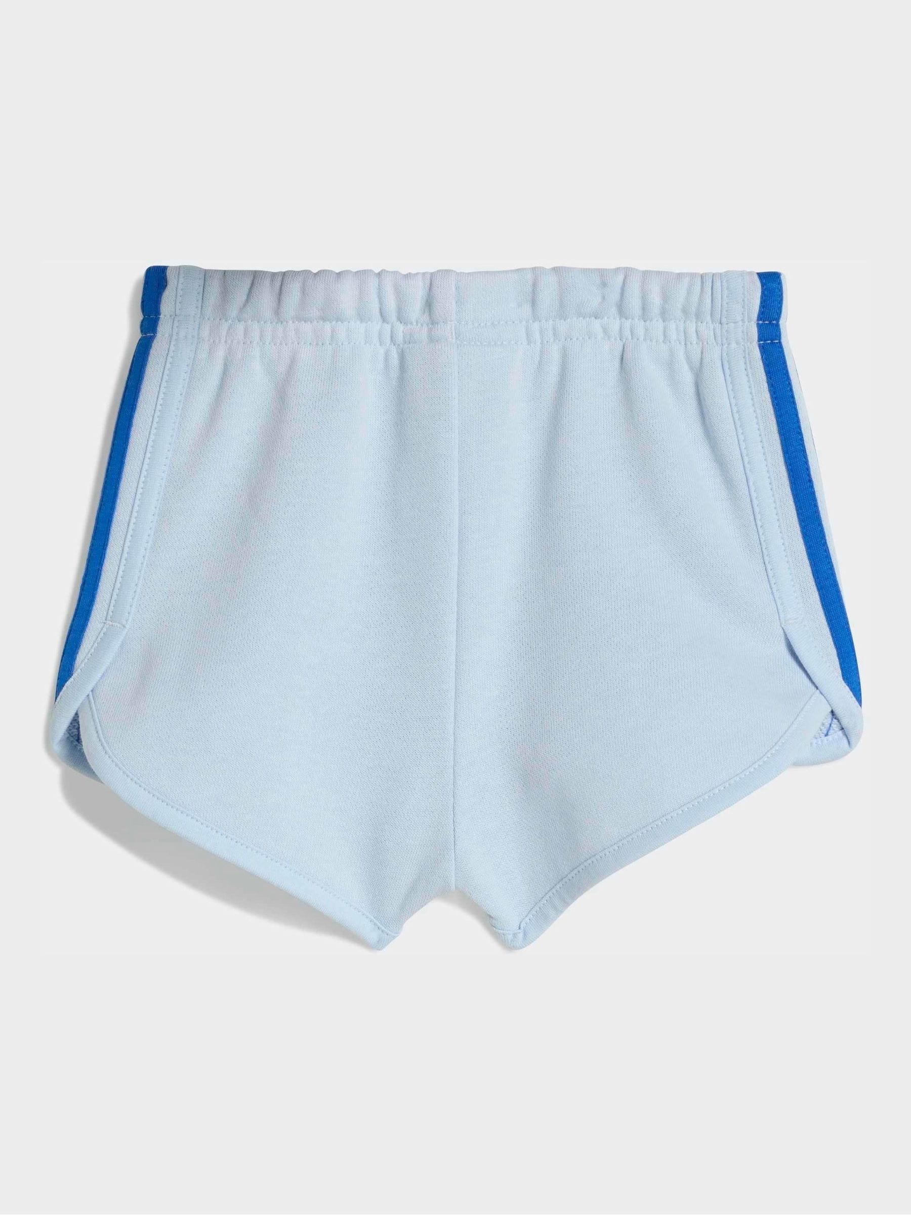 adidas Originals Blue T-Shirt and Sprinter Shorts Infant Set image 4