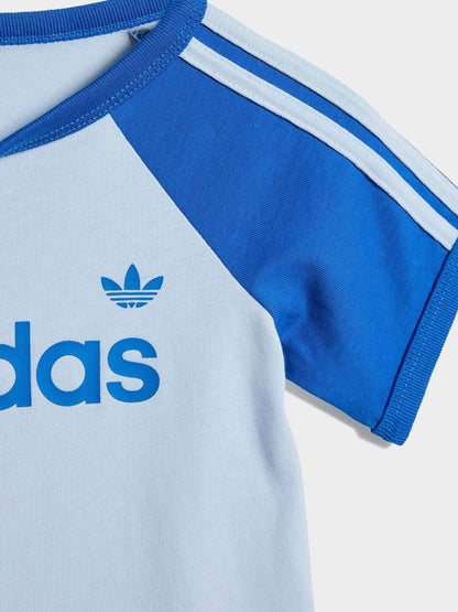 adidas Originals Blue T-Shirt and Sprinter Shorts Infant Set image 6