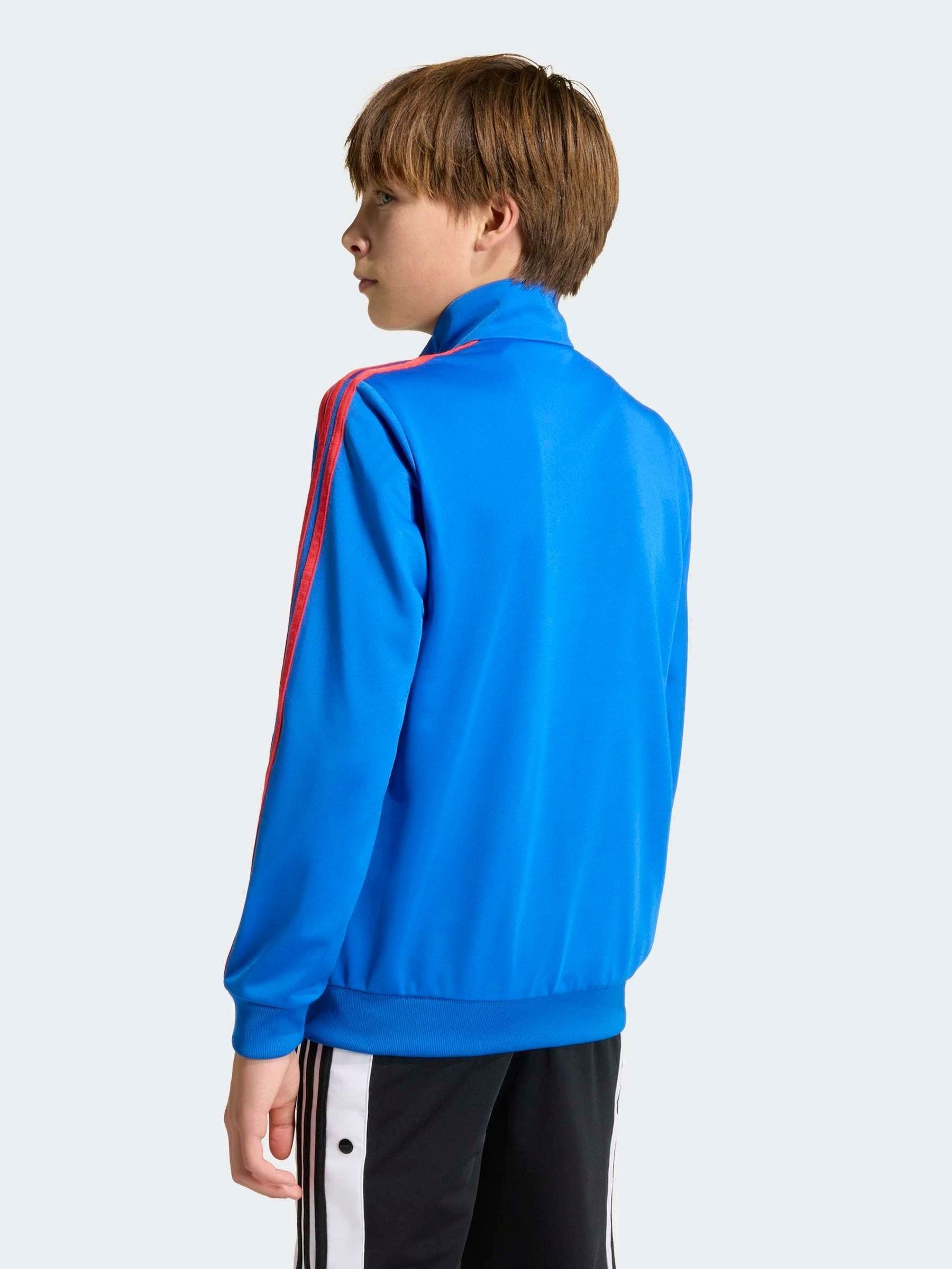 Dsiney Kidz - adidas originals Blue Red Firebird Oversized Jacket image 3