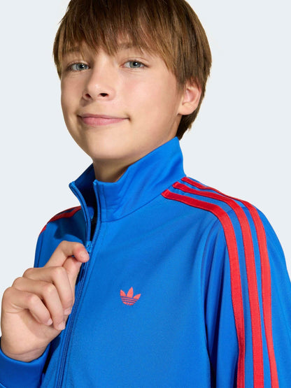 Dsiney Kidz - adidas originals Blue Red Firebird Oversized Jacket image 5