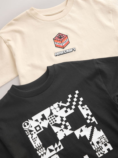 Dsiney Kidz - Stone/Black 2 Pack Minecraft T-Shirt (3-16yrs) image 5
