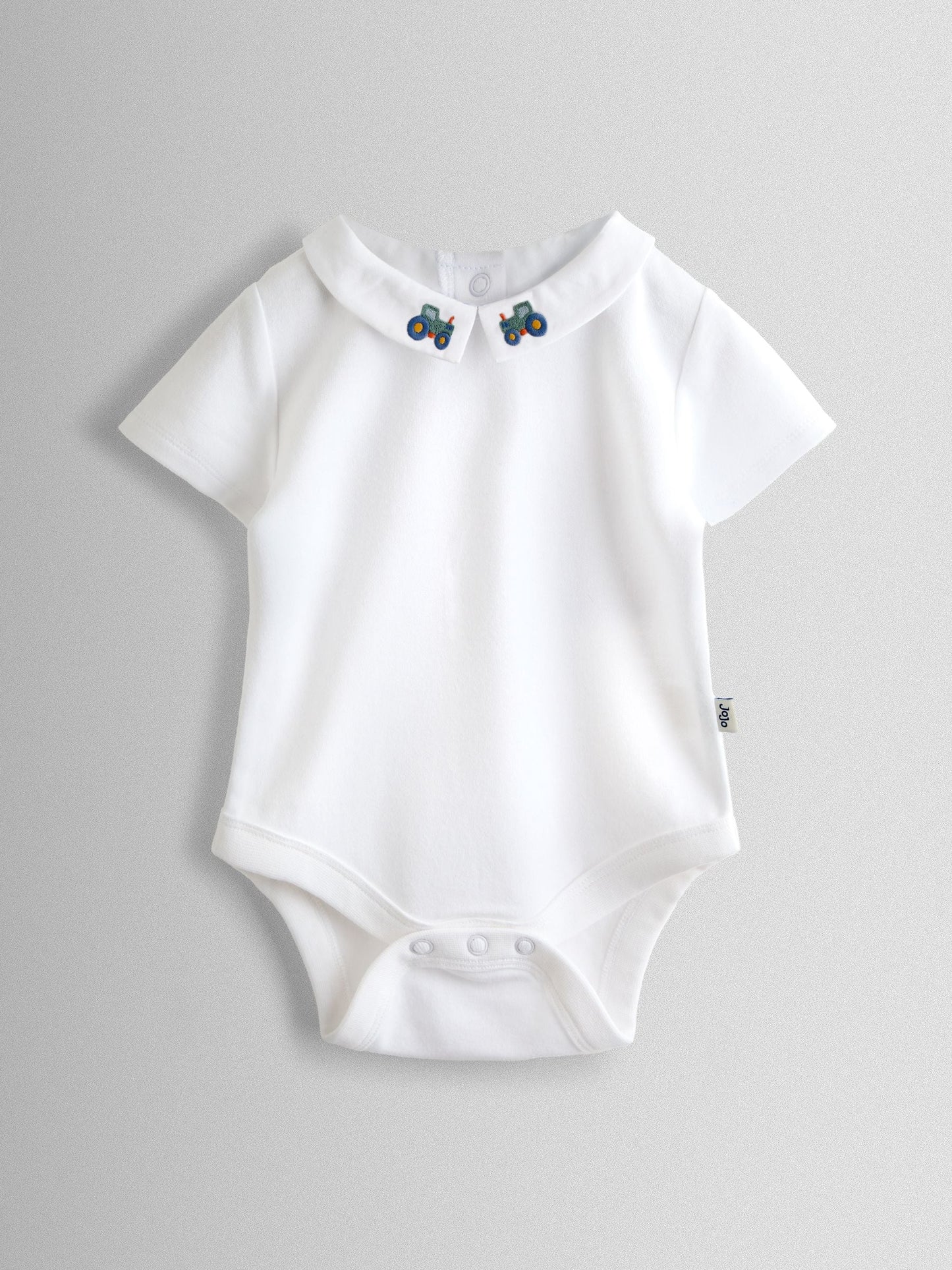 JoJo Maman Bébé White Embroidered Collar Body image 1