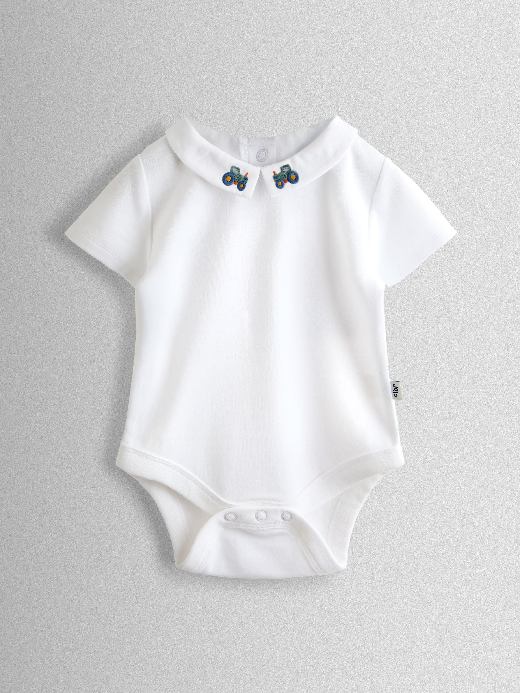 JoJo Maman Bébé White Embroidered Collar Body image 1