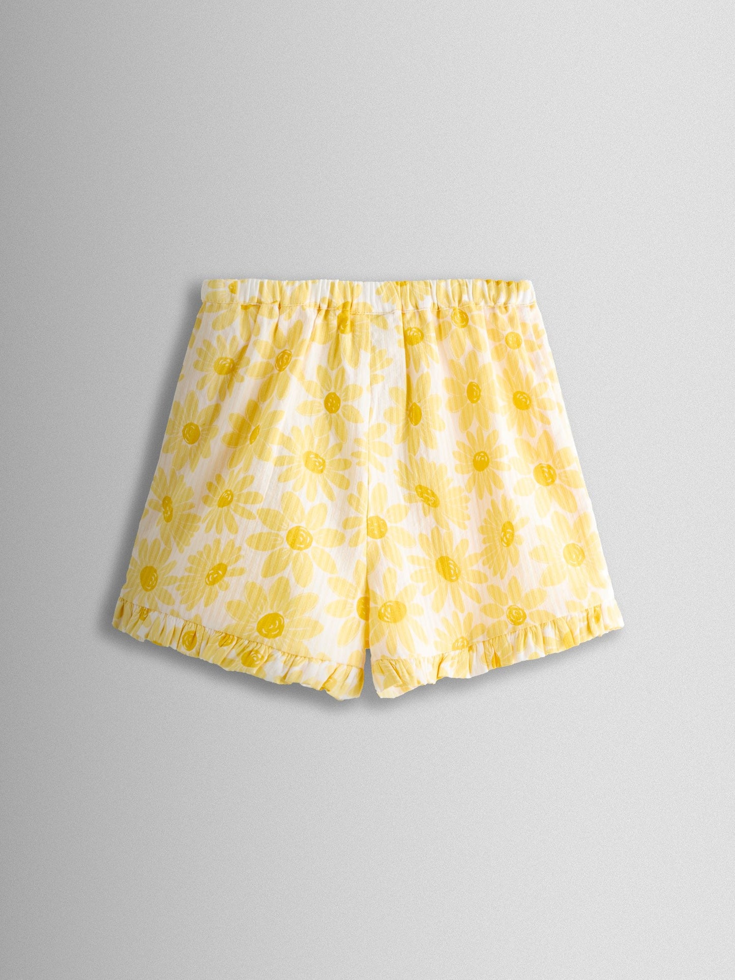 JoJo Maman Bébé Yellow Daisy Square Neck Top & Short Set image 5