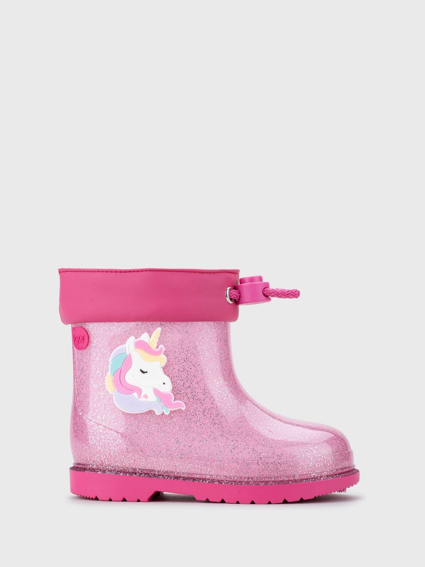 Igor Pink Glitter Unicorn Ankle Wellies image 3