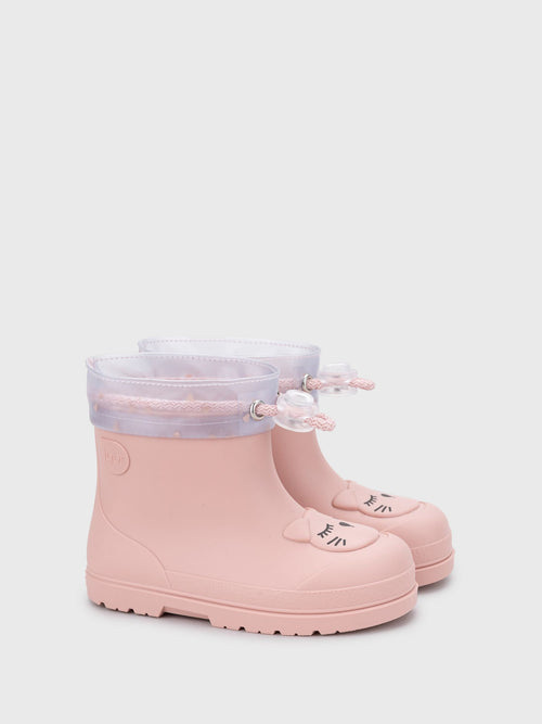 Igor Pink Mendi Cat Ankle Wellies image 1