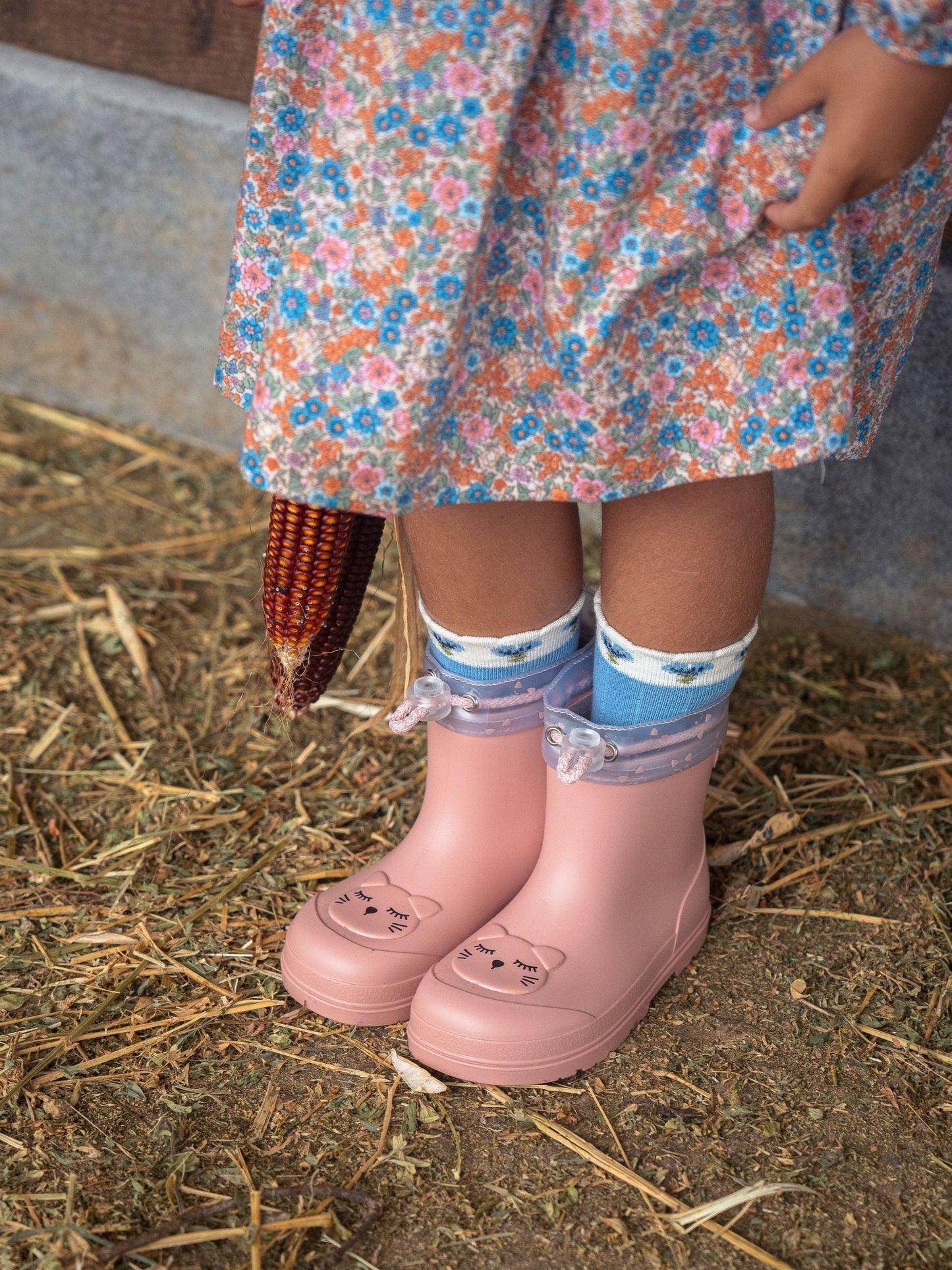 Igor Pink Mendi Cat Ankle Wellies image 5