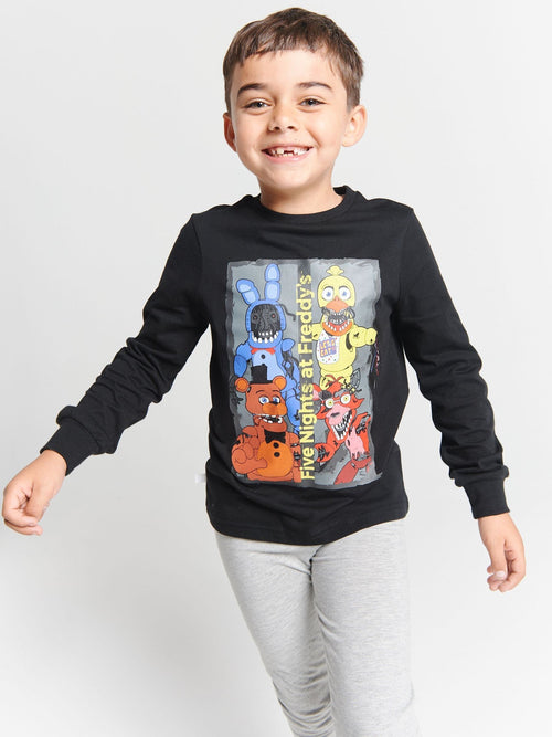 Brand Threads Black Five Nights At Freddys Pyjamas Set - image 1