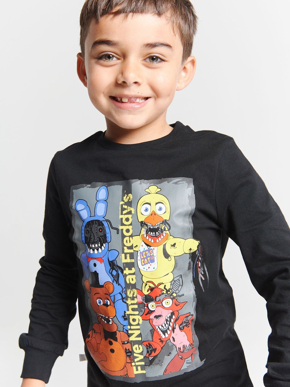 Brand Threads Black Five Nights At Freddys Pyjamas Set - image 4
