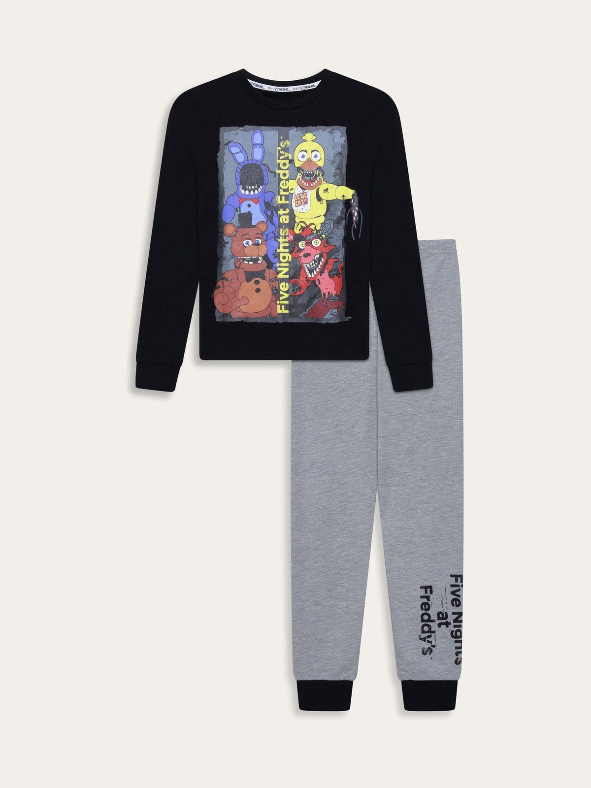 Brand Threads Black Five Nights At Freddys Pyjamas Set - image 5