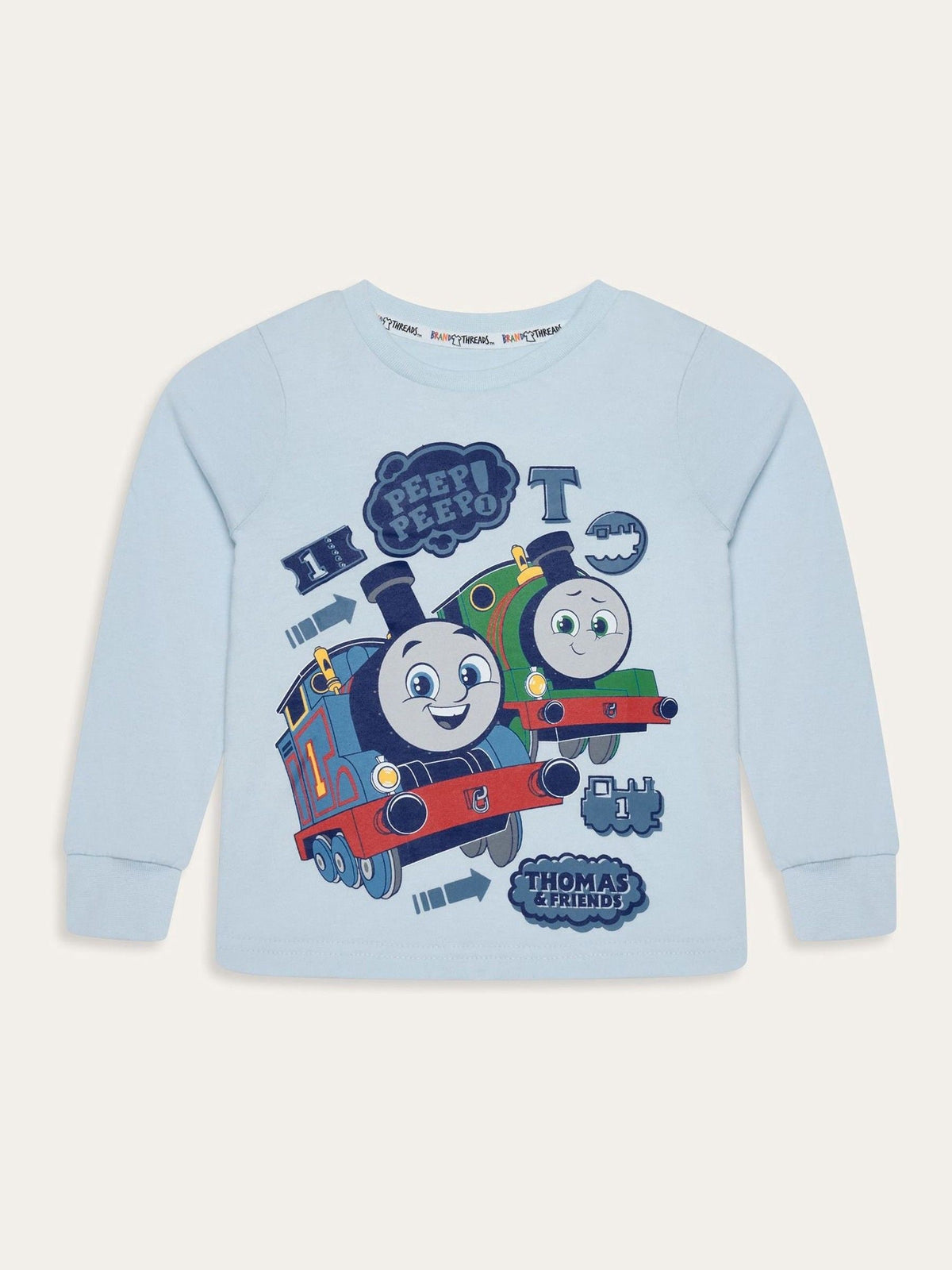 Brand Threads Grey Boys Thomas The Tank Pyjamas Set - image 6