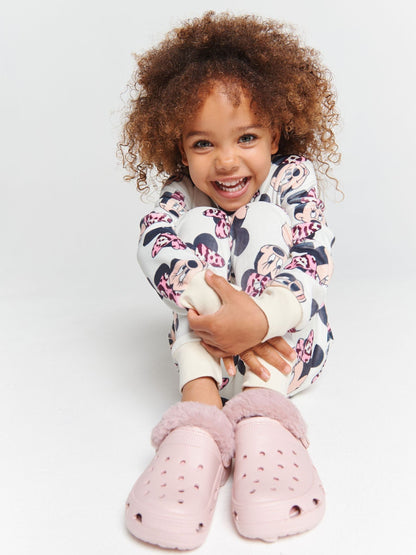 Brand Threads Natural Disney Minnie Mouse Fleece Pyjamas Set - image 5