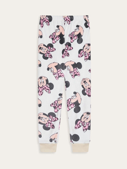 Brand Threads Natural Disney Minnie Mouse Fleece Pyjamas Set - image 8