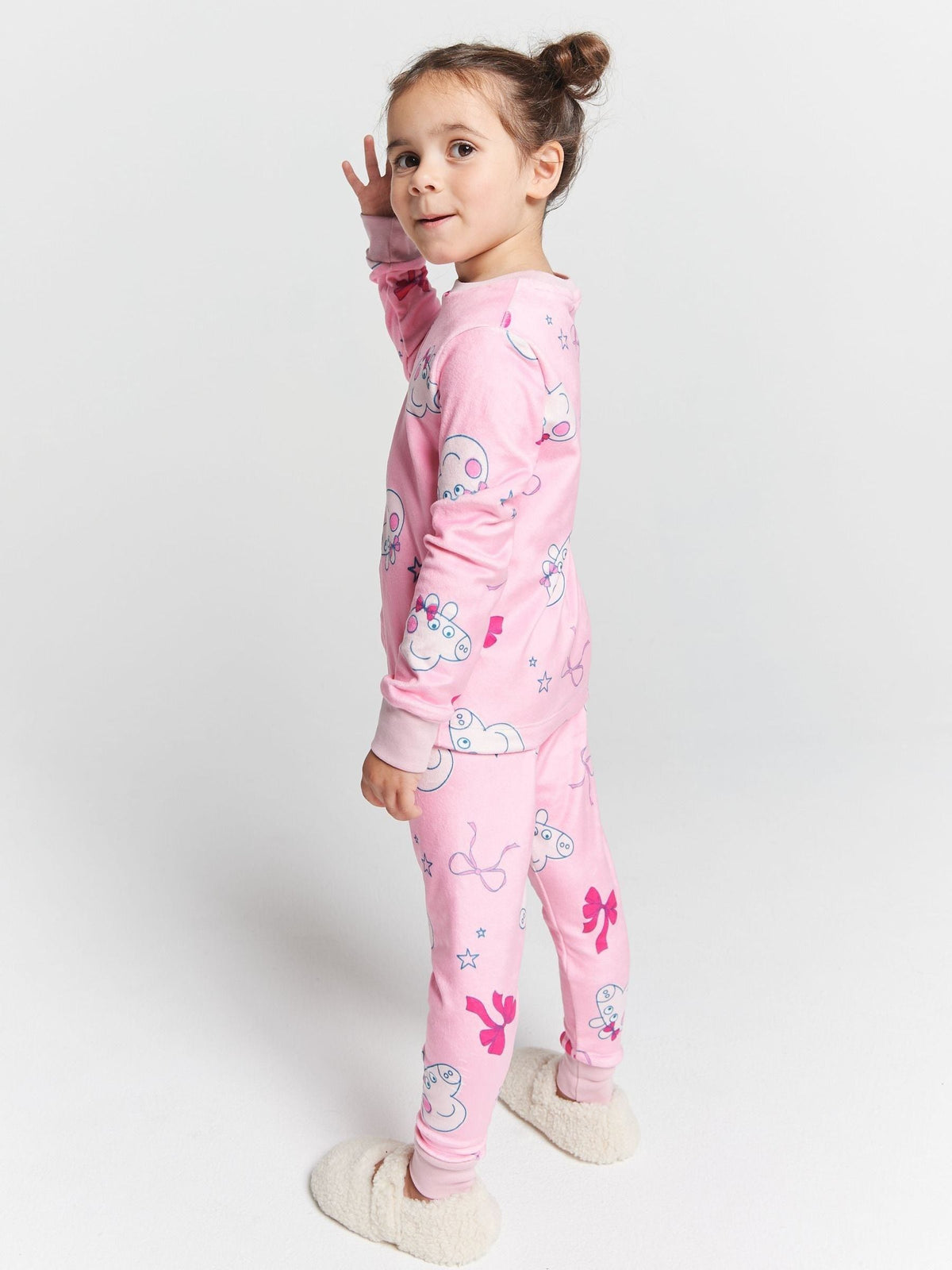 Brand Threads Pink Peppa Pig Fleece Pyjamas Set - image 2