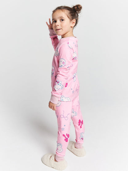 Brand Threads Pink Peppa Pig Fleece Pyjamas Set - image 2