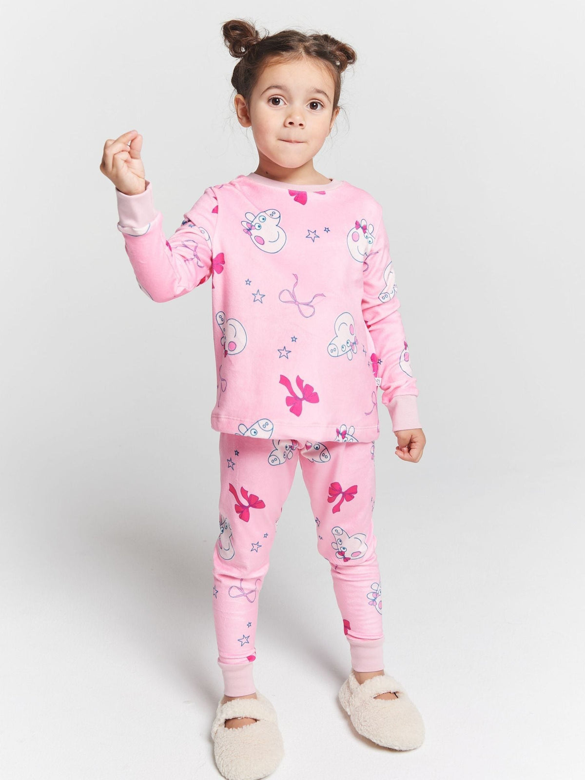 Brand Threads Pink Peppa Pig Fleece Pyjamas Set - image 3