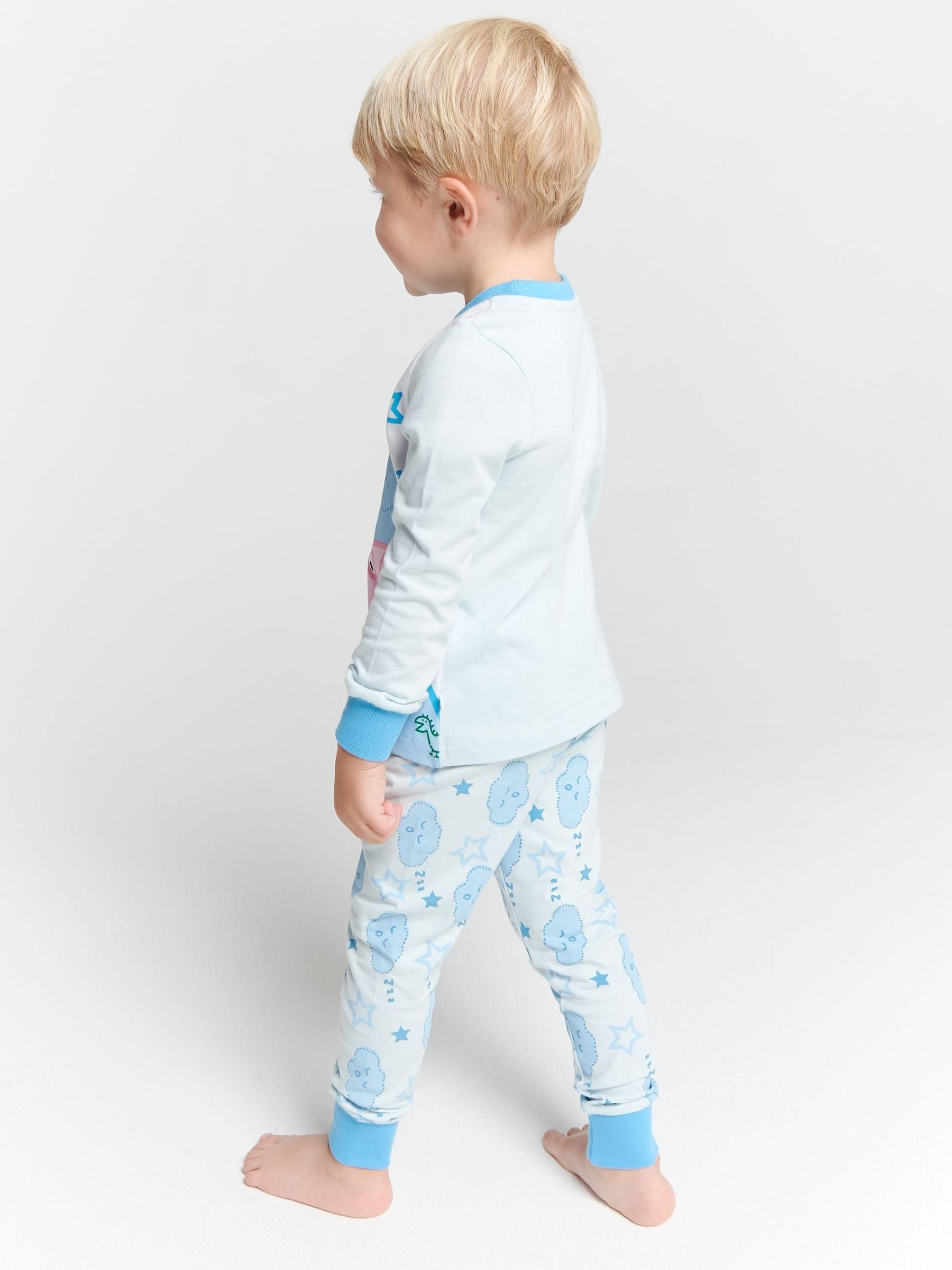 Dsiney Kidz - Brand Threads Blue George Pig Boys Pyjamas Set image 2